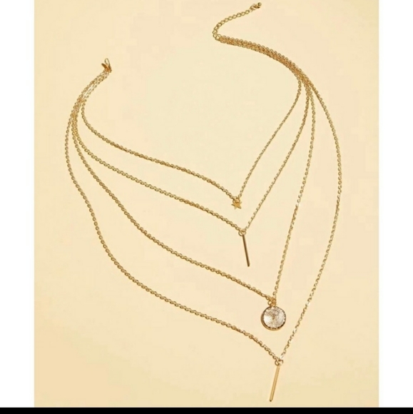Jewelry - Star, Bar, Shell Summer Layered Necklace